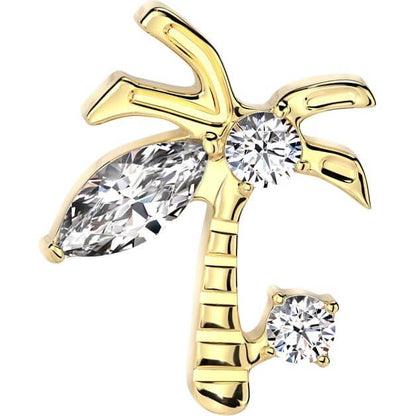 Titanium palm tree zirconia Push-In