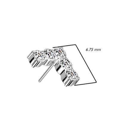 Titanium Top L-shaped Zirconia Push-In