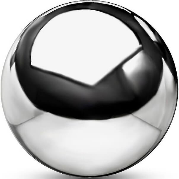 Titanio Top Ball Plata