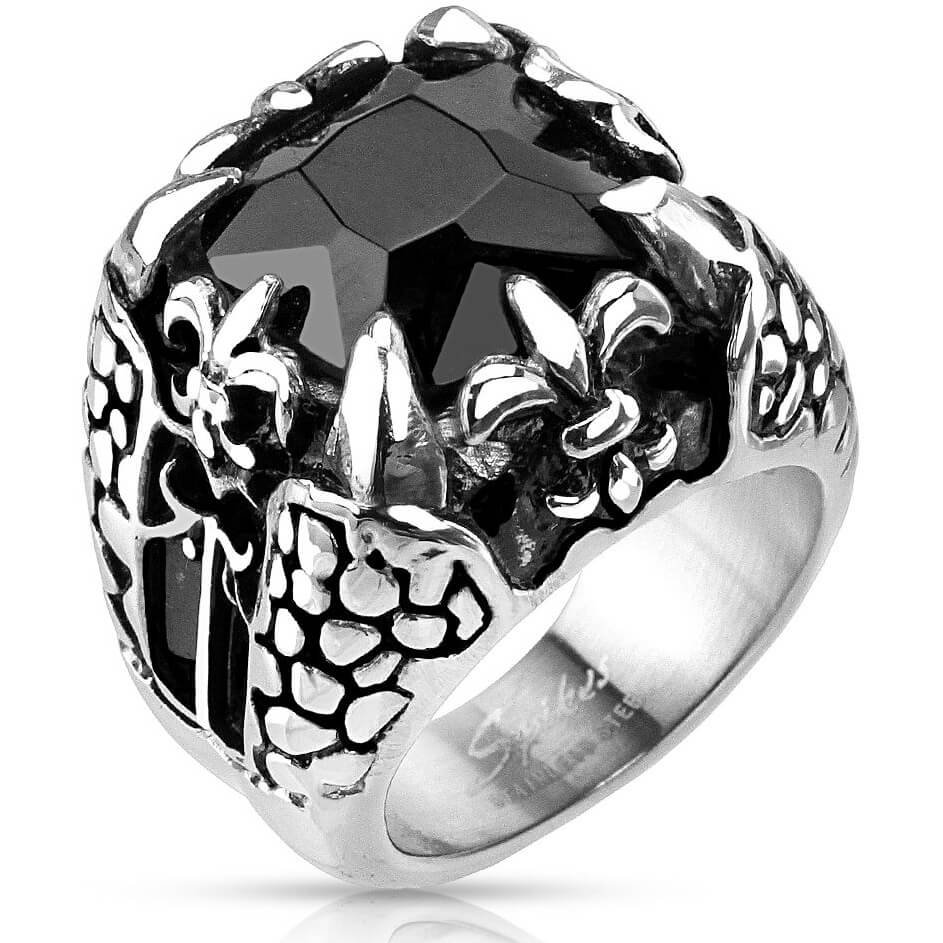 Dragon´s Claw Zirconia Black Silver