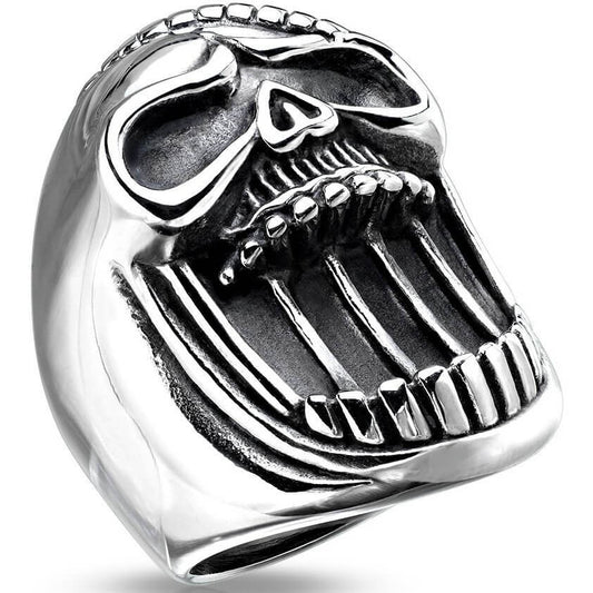 Calavera Negro y Plata