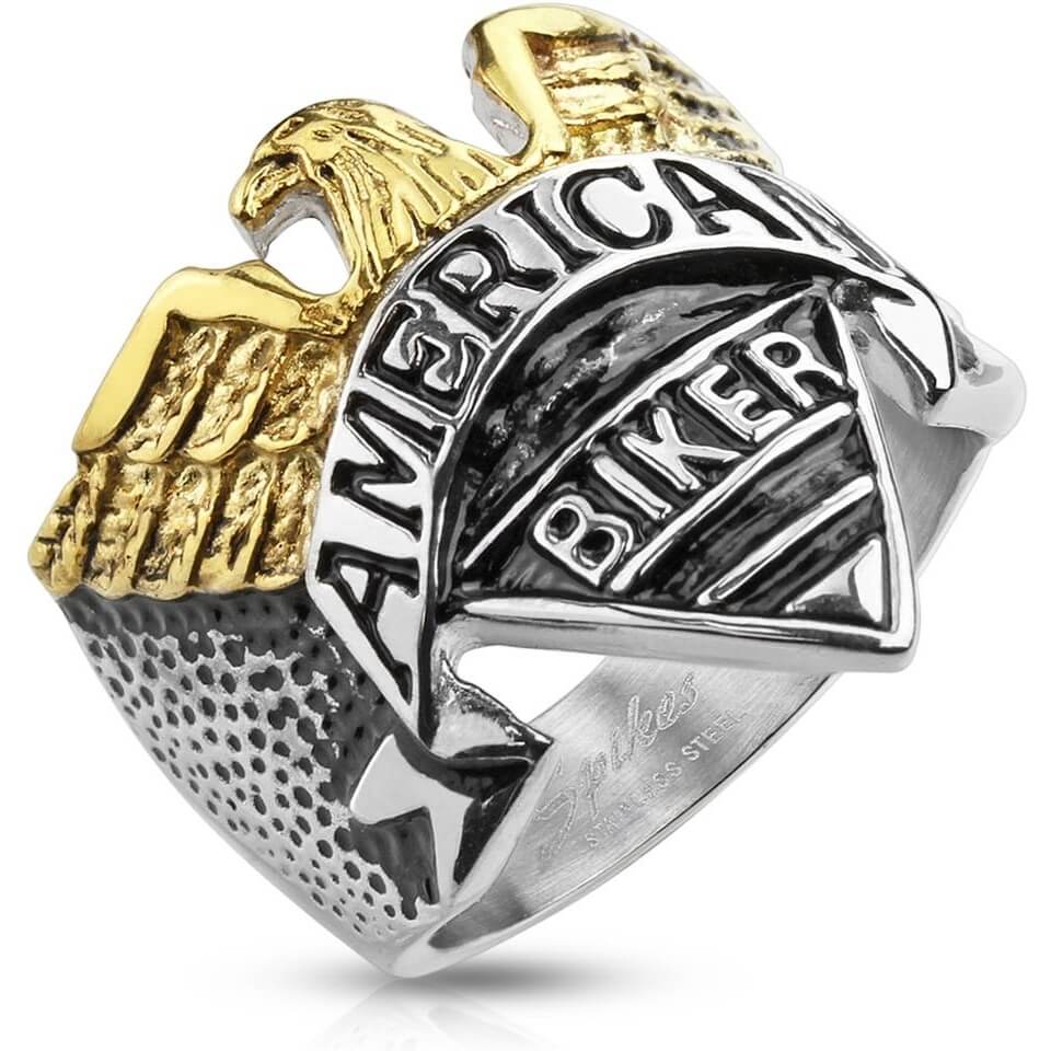 AMERICAN BIKER Eagle Silver Gold