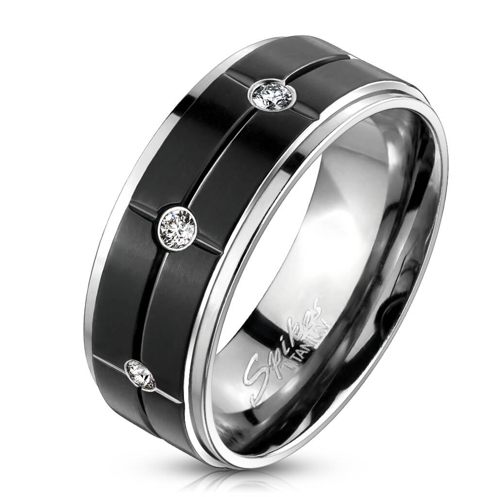 Titanium Zirconia Black Silver