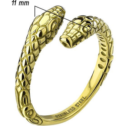 2 headed snake ring