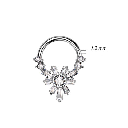 Anillo Flores Circonita Clicker