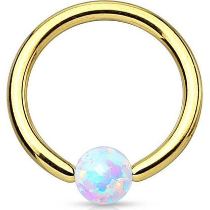 Ring Kugel Opal Klemmkugelring