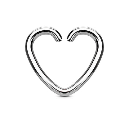 Anello Piercing  Cuore  Pieghevole