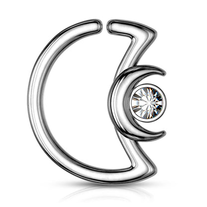 Ring Moon Zirconia Bendable