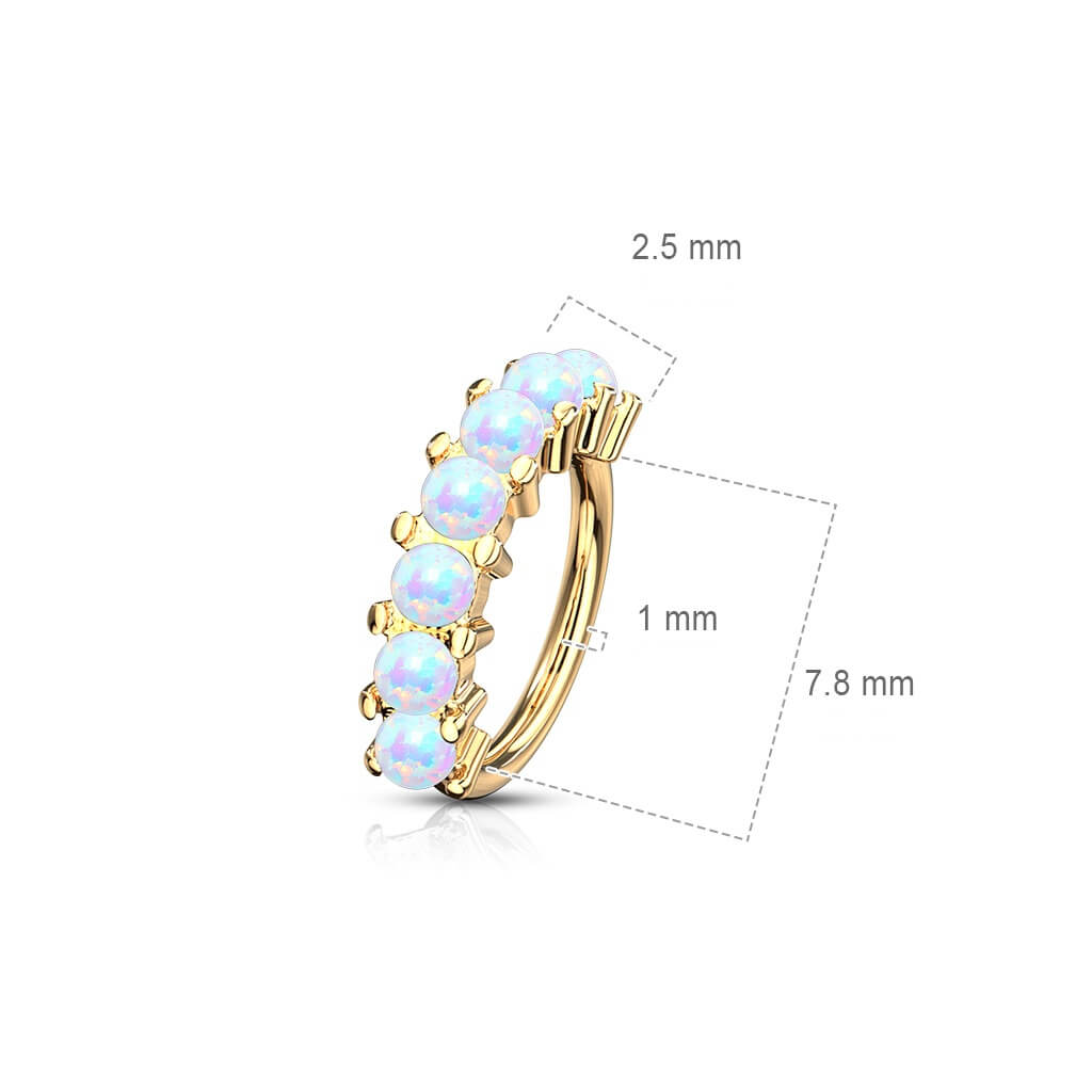 Ring 7 Opal Biegbar