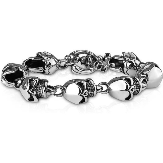 Bracelet Crânes Argent