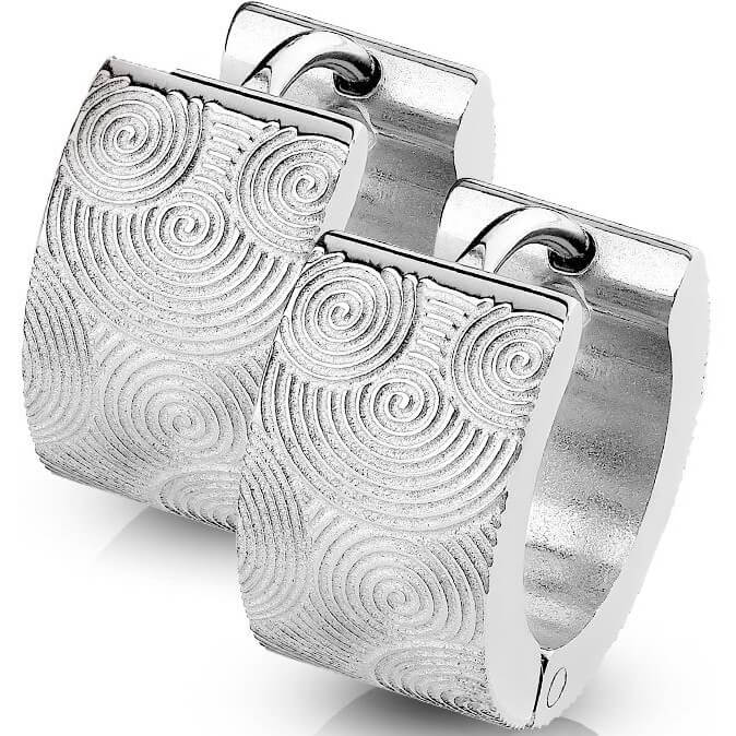 Spirals Silver Clicker