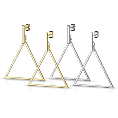 Bouton d'Oreille Pendentif Triangle