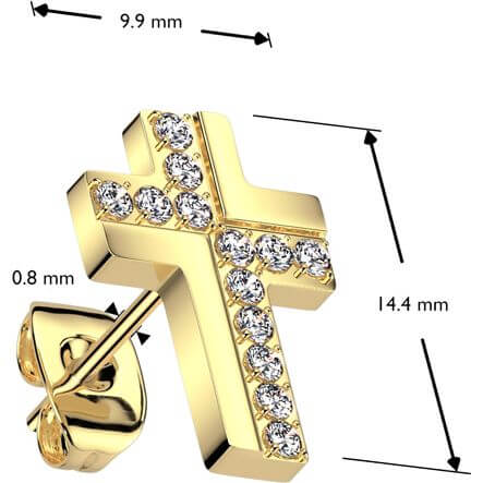 Croce con zirconi