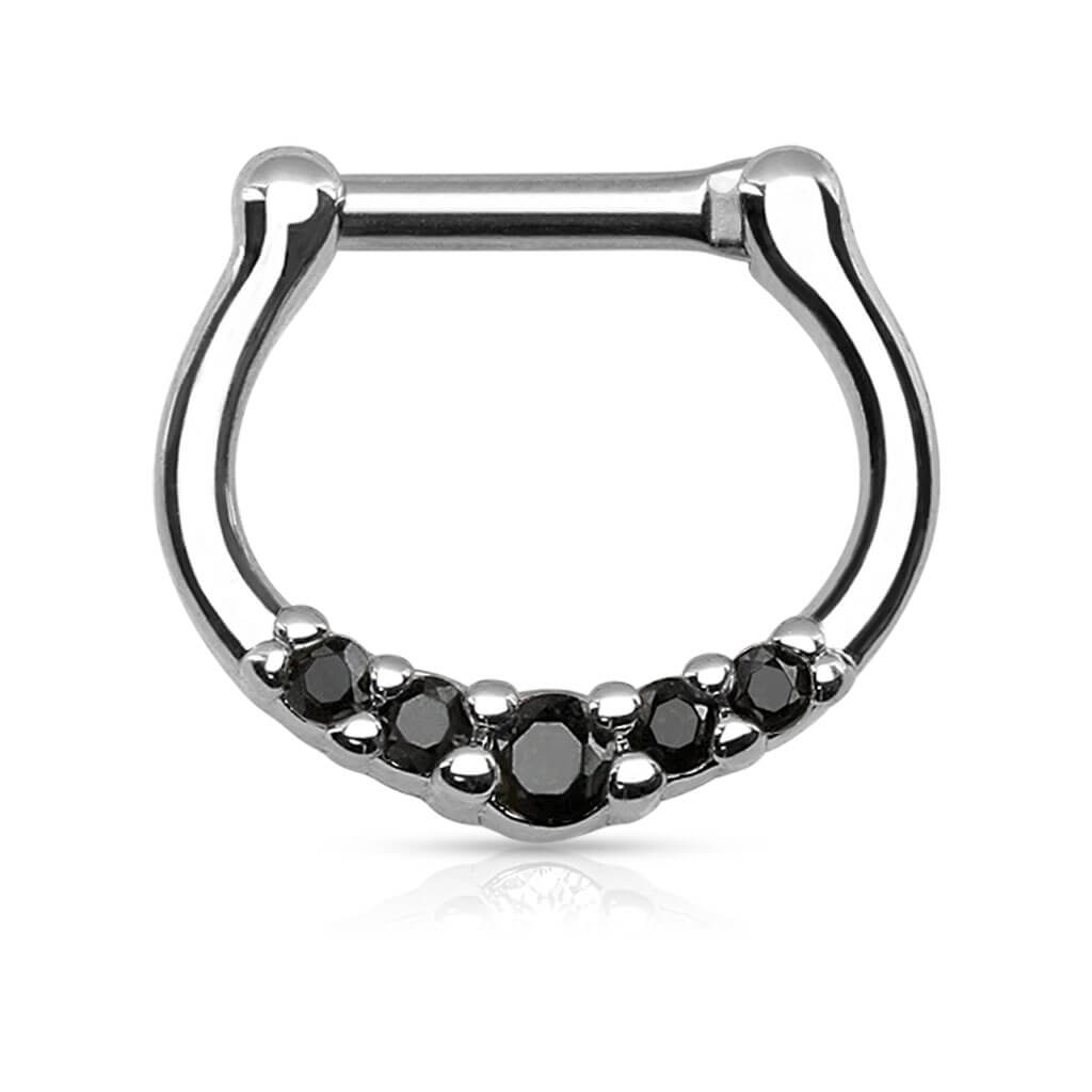 Septum Piercing Clicker Zirconia Clicker