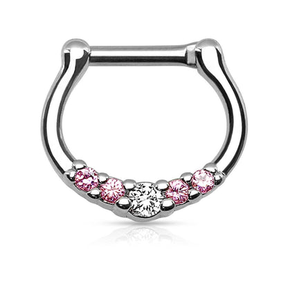 Septum Piercing Clicker Zirconia Clicker