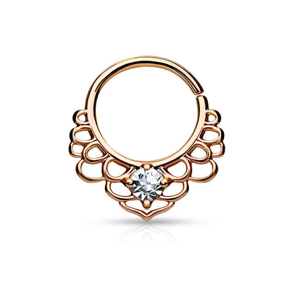 Ring Lutus Flower Zirconia Bendable