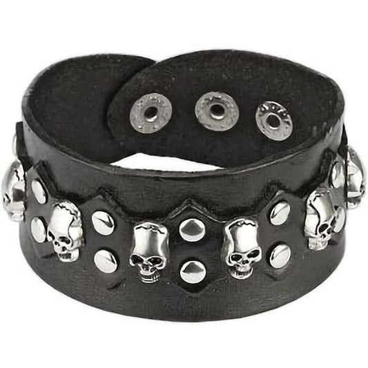 Bracelet Crâne Noir