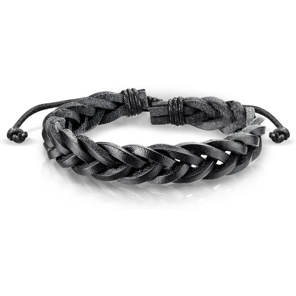 Bracelet Tressé Noir