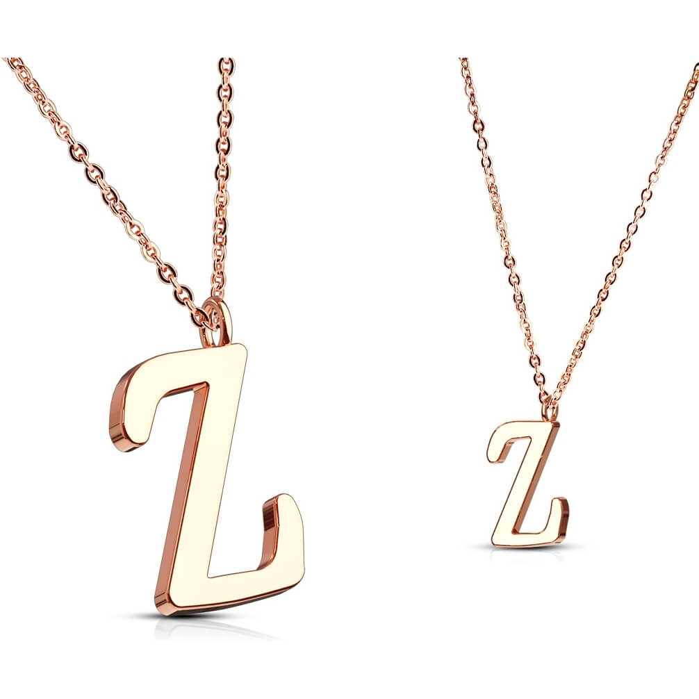 Lettere A-Z in oro rosa