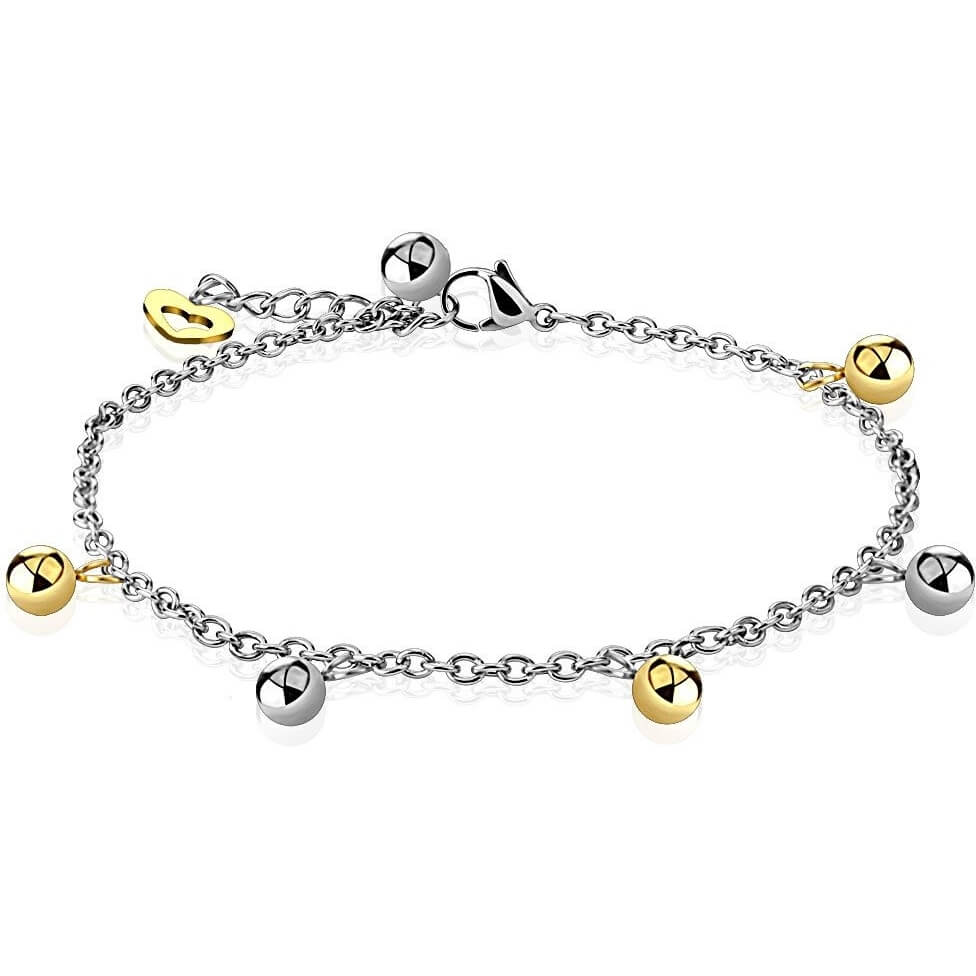 Bracelet Bille Coeur Or Argent