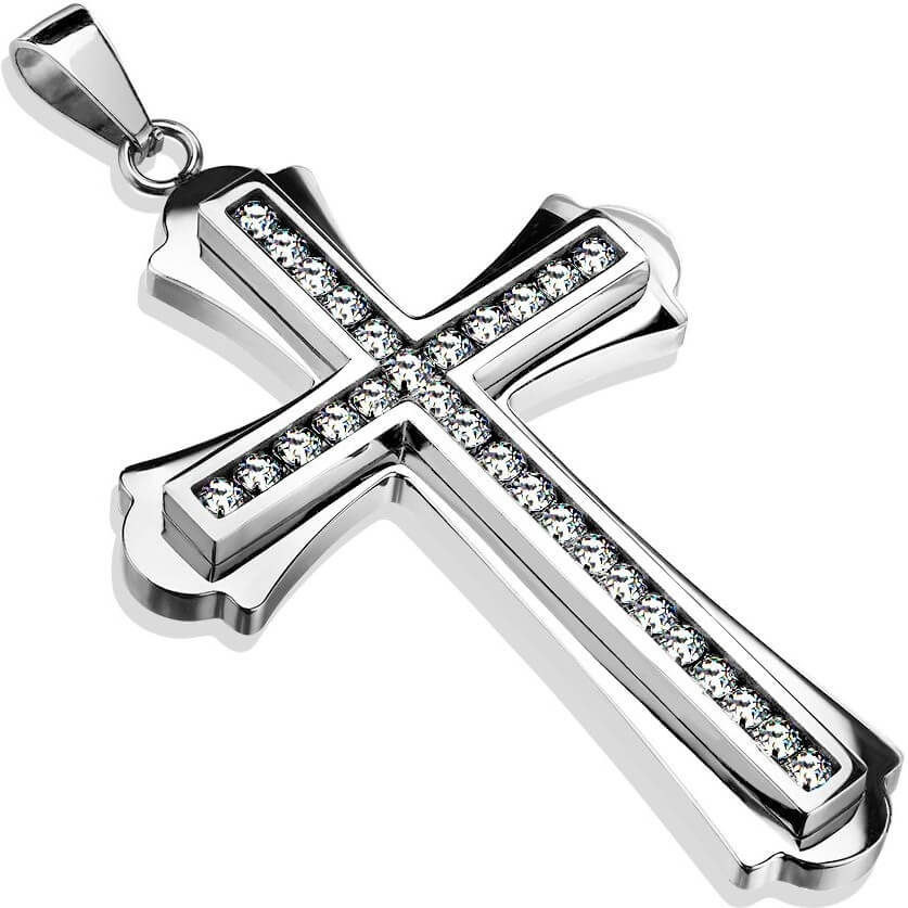 Kreuz Zirkonia Silber