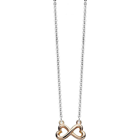 Collier Double Cœur Infini