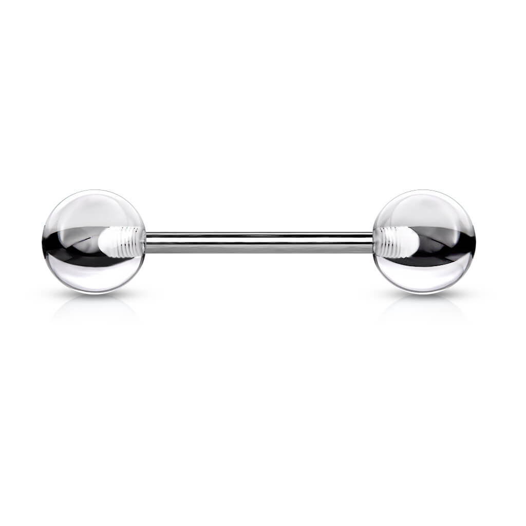 Titanium Barbell Acrylic Ball