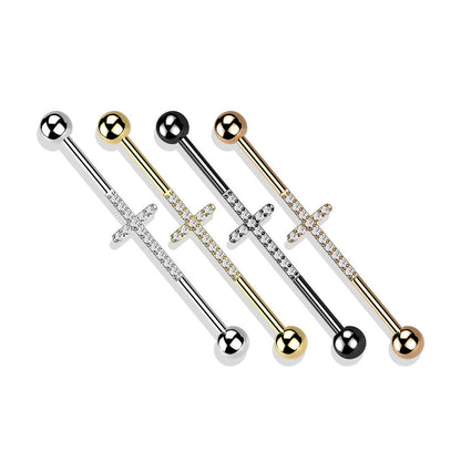 Titan Industrial Barbell Kreuz Zirkonia