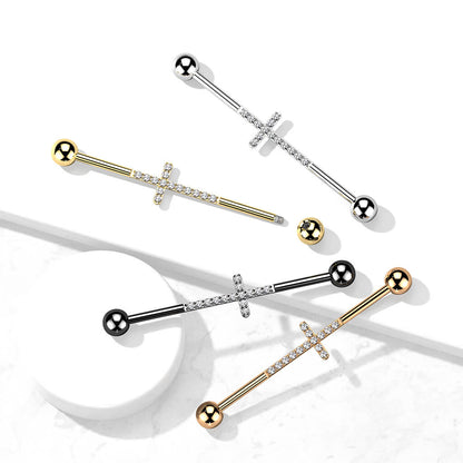 Titan Industrial Barbell Kreuz Zirkonia