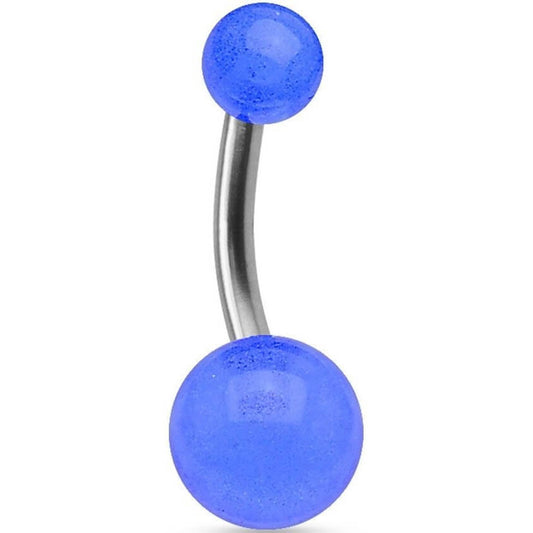 Titanium Belly Button Piercing Acrylic Ball Glow in the Dark