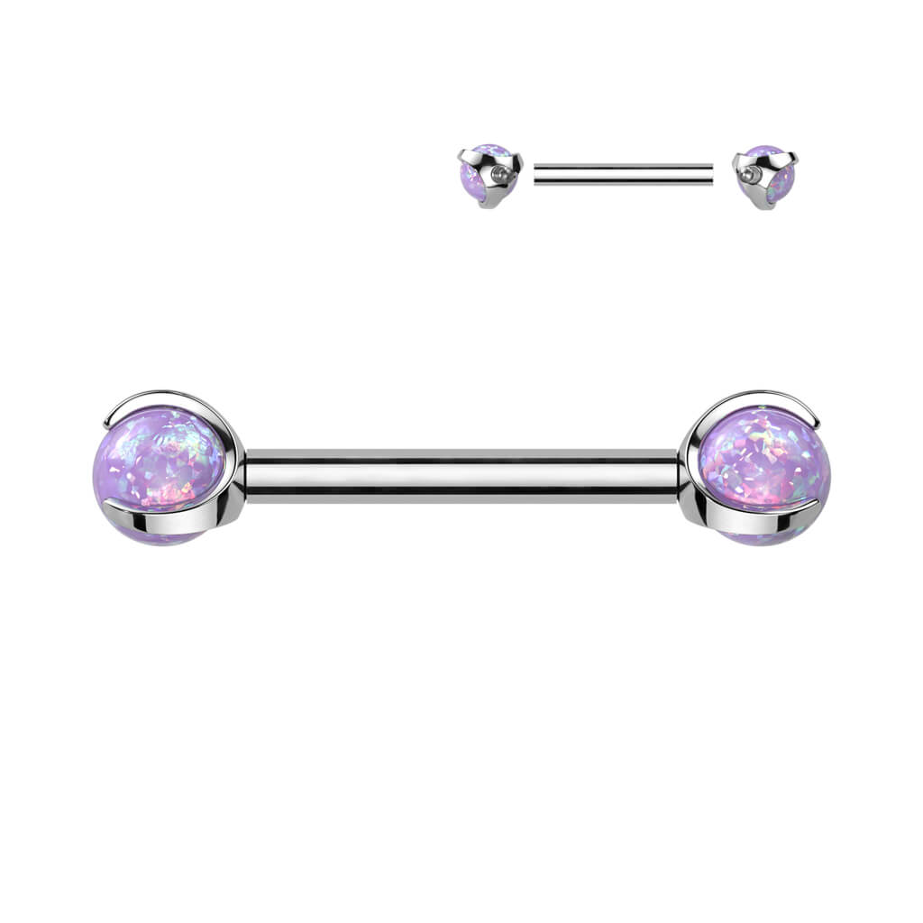 Titan Nippelpiercing Opal Innengewinde