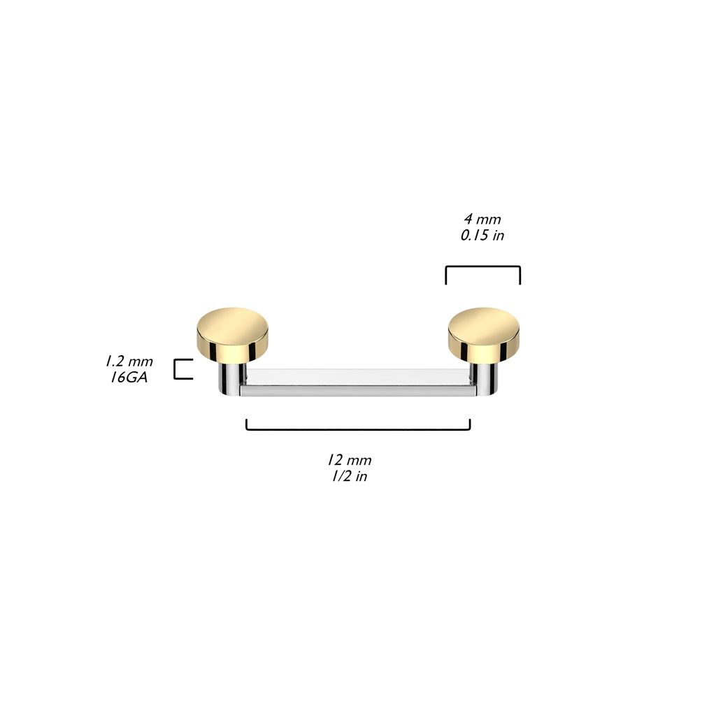 Barbell Surface Barra piatta con tondi Filettatura Interna