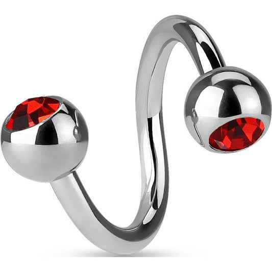 Horseshoe Ball Twist Zirconia