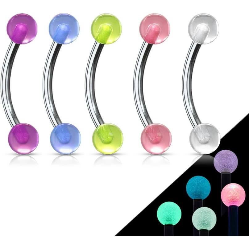 Piercing Sopracciglio Luminescente al buio