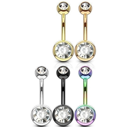 Piercing Nombril Zircone Ronde