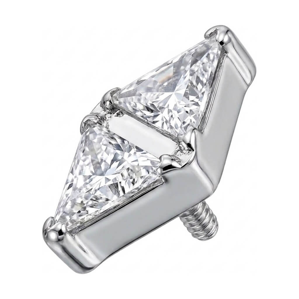 Titanium Top Double Triangle Zirconia Internally Threaded