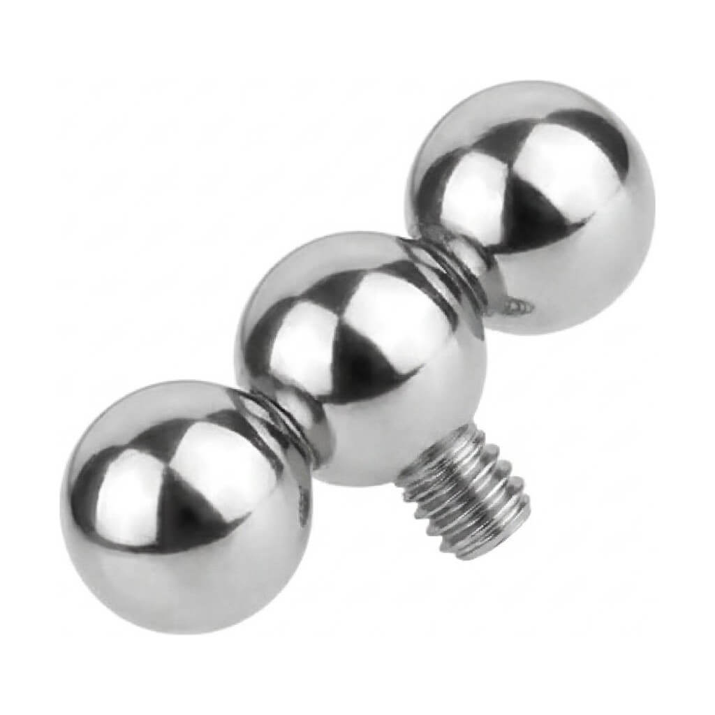 Titanium Top Triple Ball Cluster Internally Threaded