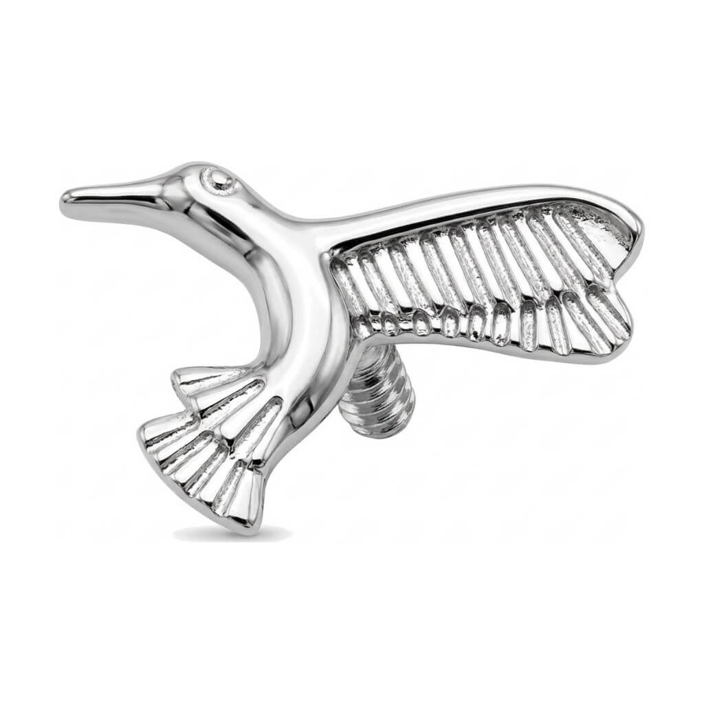 Titanium Top Hummingbird In Flight Internally Threaded