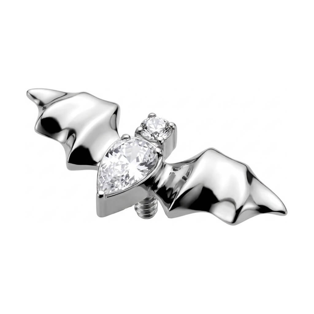 Titanium Top Bat With Teardrop Zirconia Internally Threaded