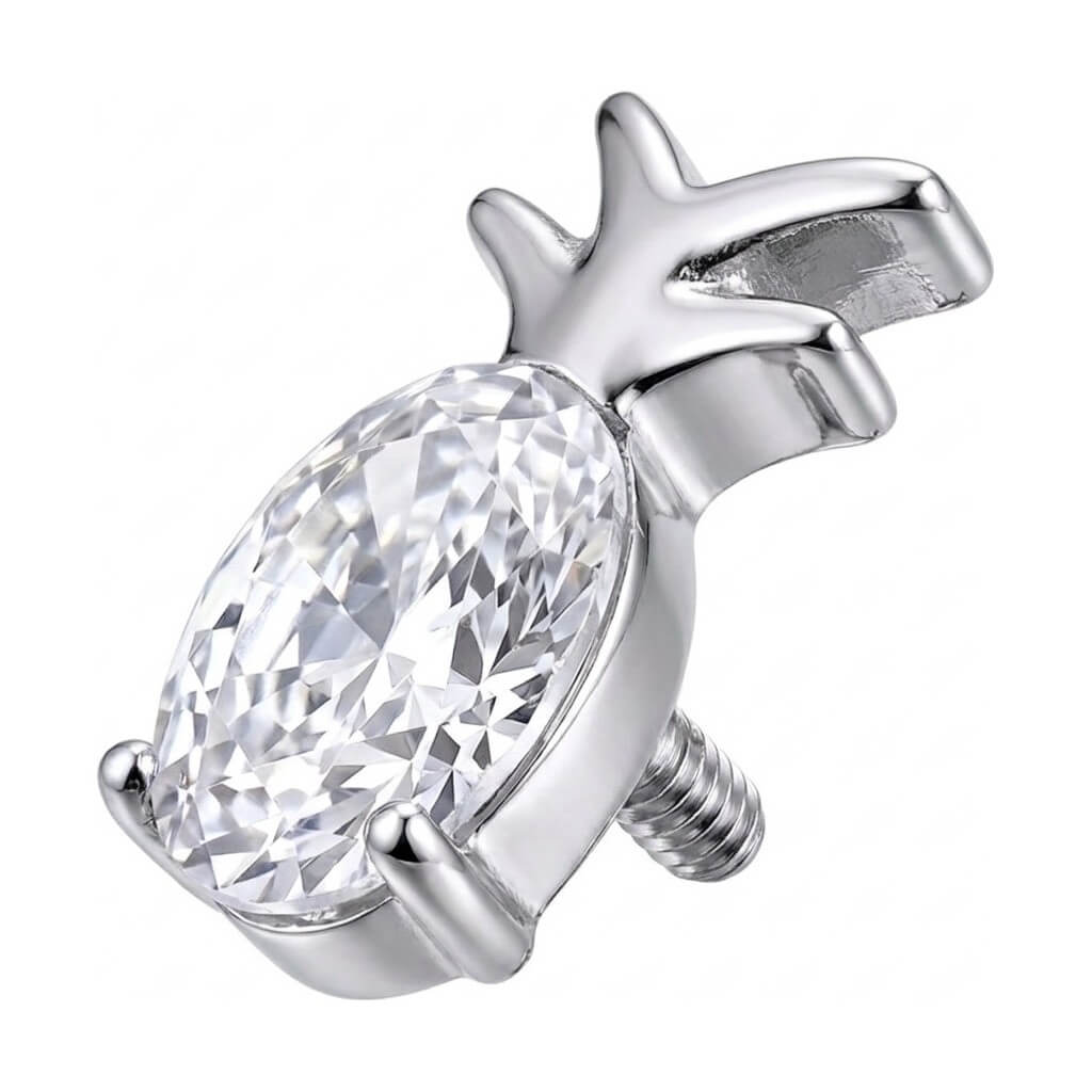 Titanium Top Pineapple With Zirconia Internally Threaded