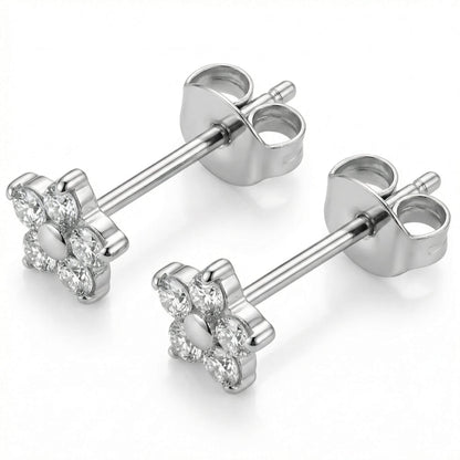 Titanium Earring Five Petal Flower Blossom