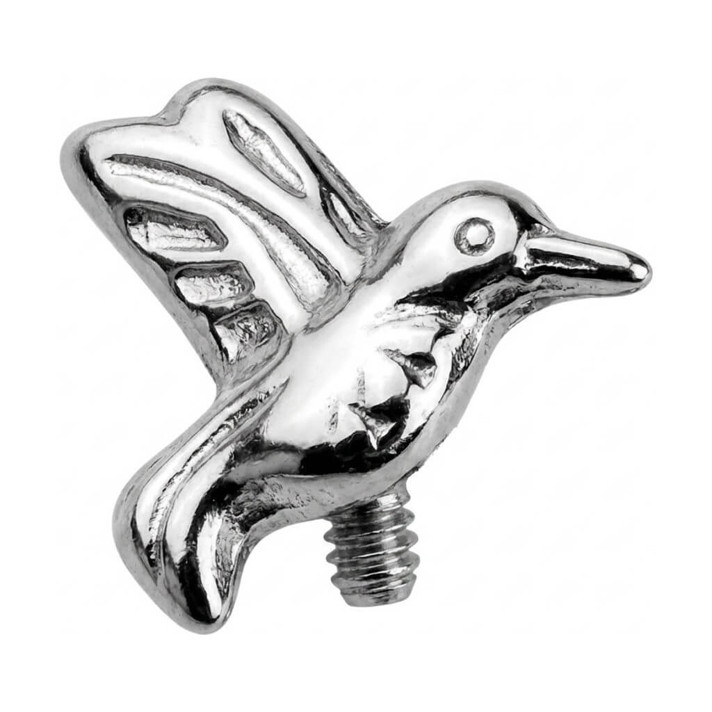 Titanium Top Hummingbird In Flight Internally Threaded