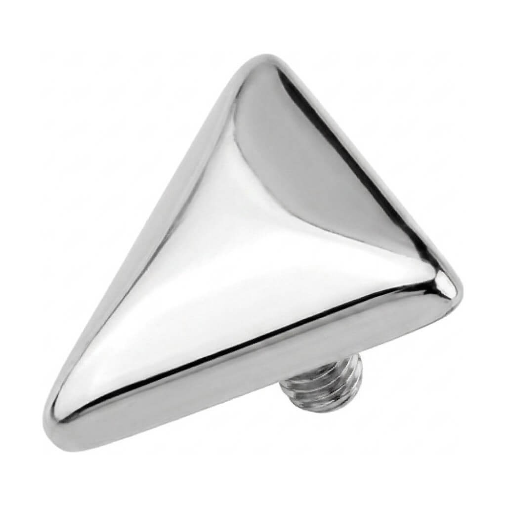 Titanium Top Geometric Triangle Shape Internally Threaded
