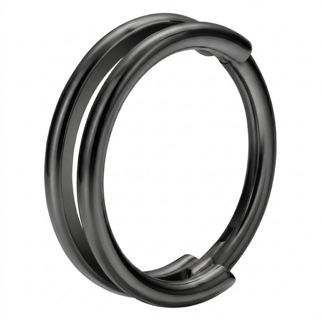 Titanium Ring Double Line Clicker