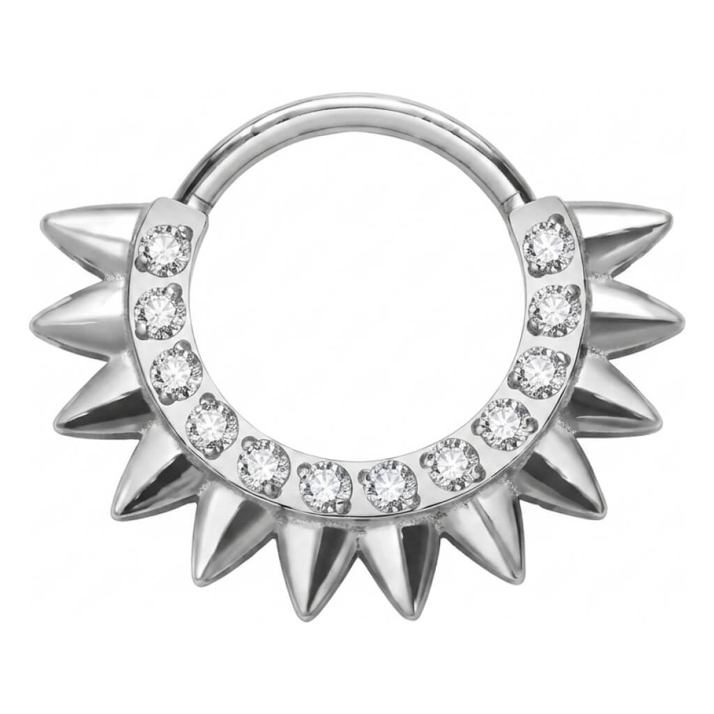 Titanium Ring Spikes Zirconia Clicker