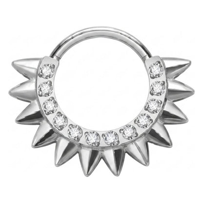 Titanium Ring Spikes Zirconia Clicker