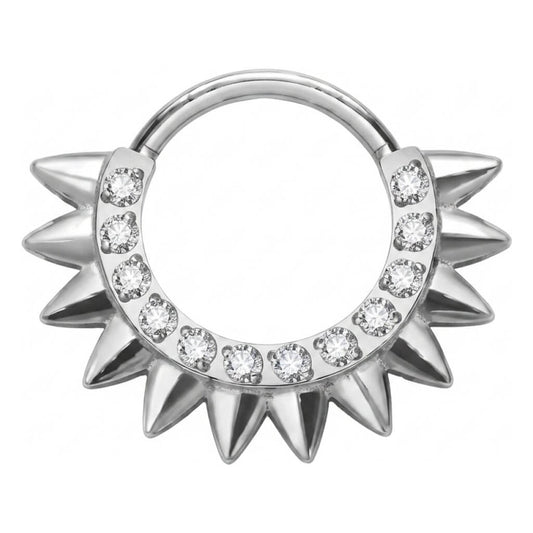Titanium Ring Spikes Zirconia Clicker