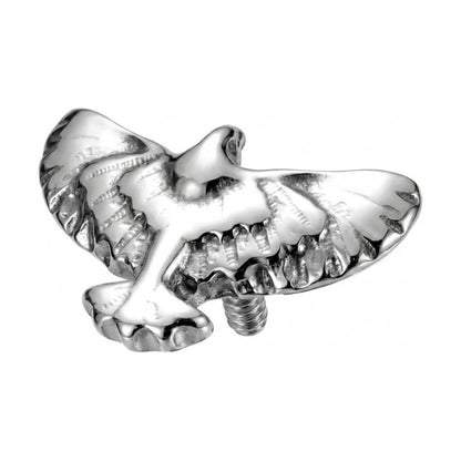 Titanium Top Soaring Eagle Bird Internally Threaded