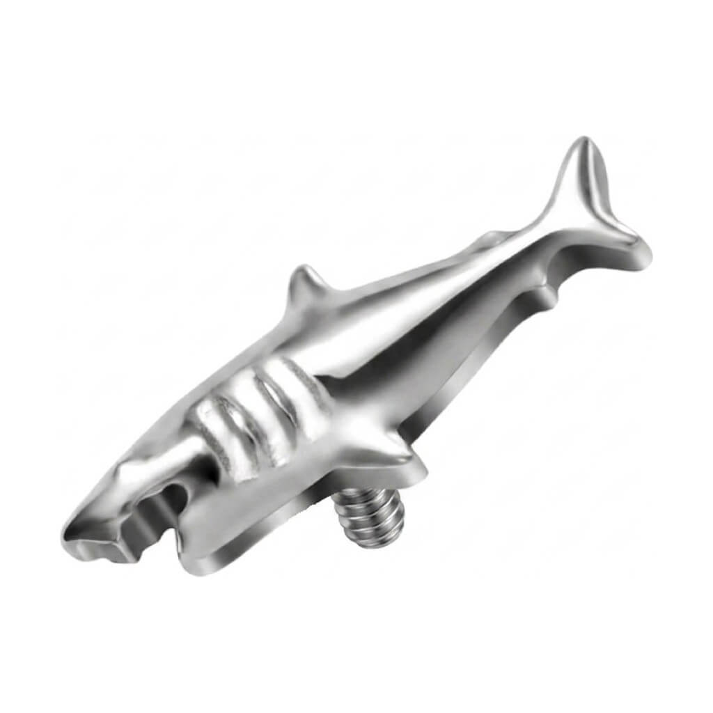 Titanium Top Great White Shark Internally Threaded