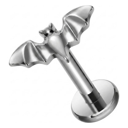 Titanium Labret Bat Internally Threaded